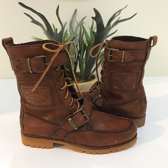 ralph lauren men's leather boots